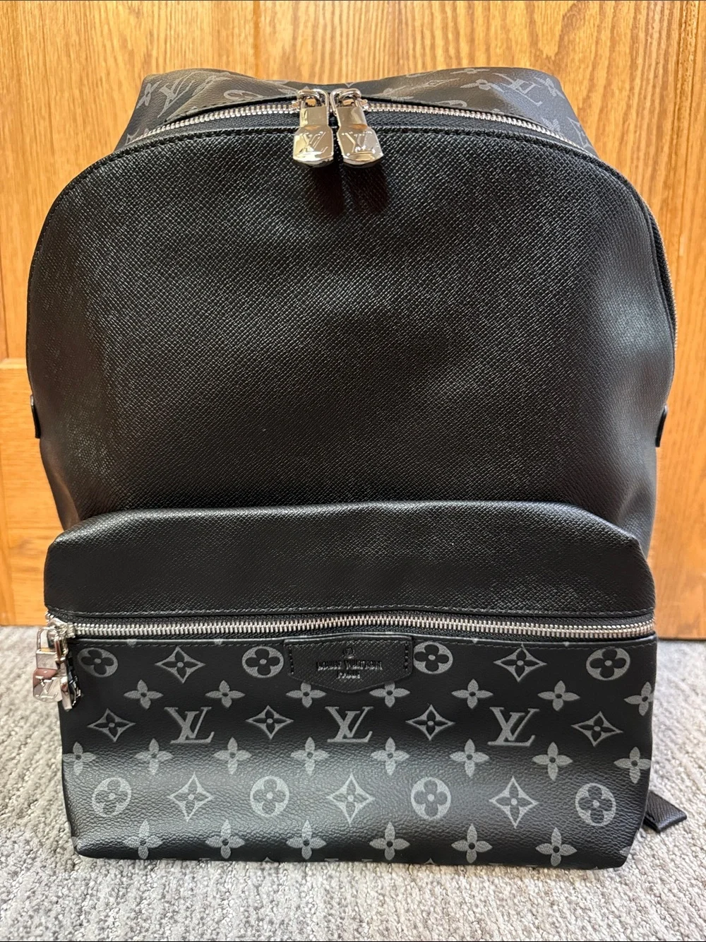 Luxury Black Monogram Backpack
